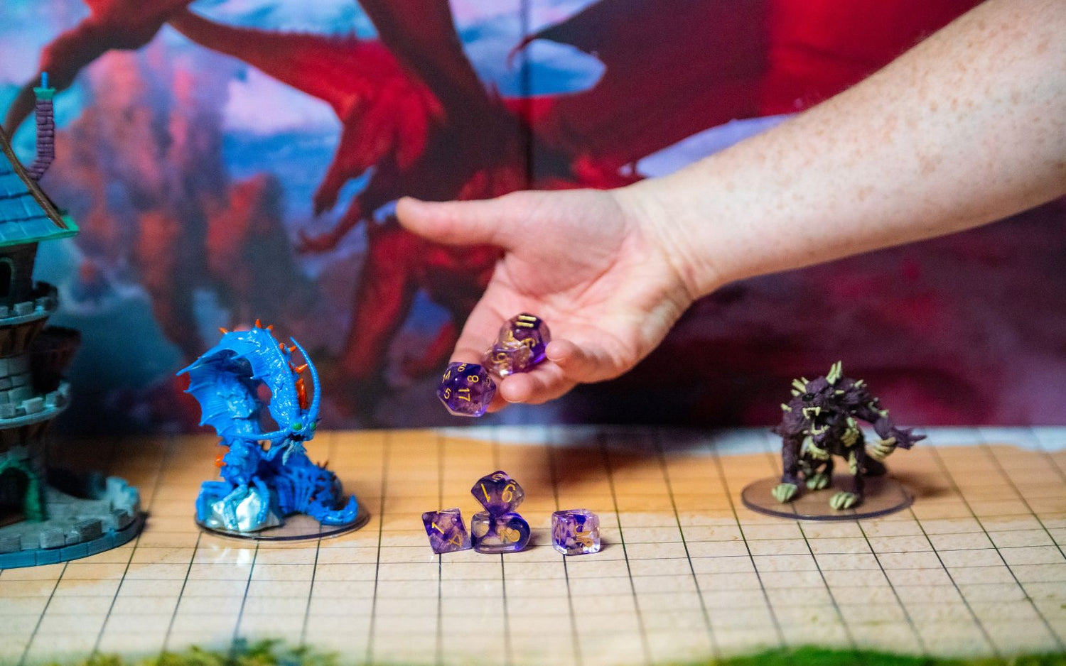 hand mythical meats dnd dice game