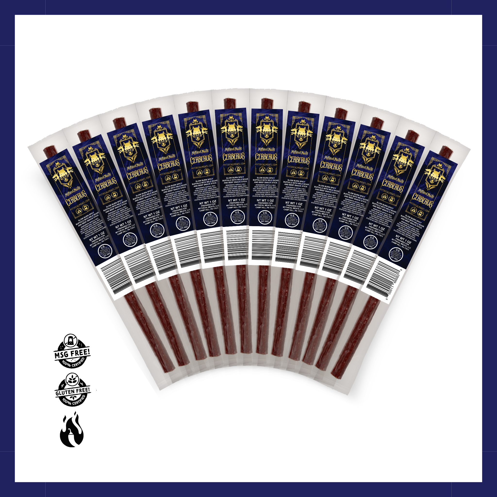 Mythical Meats® Original Snack Sticks