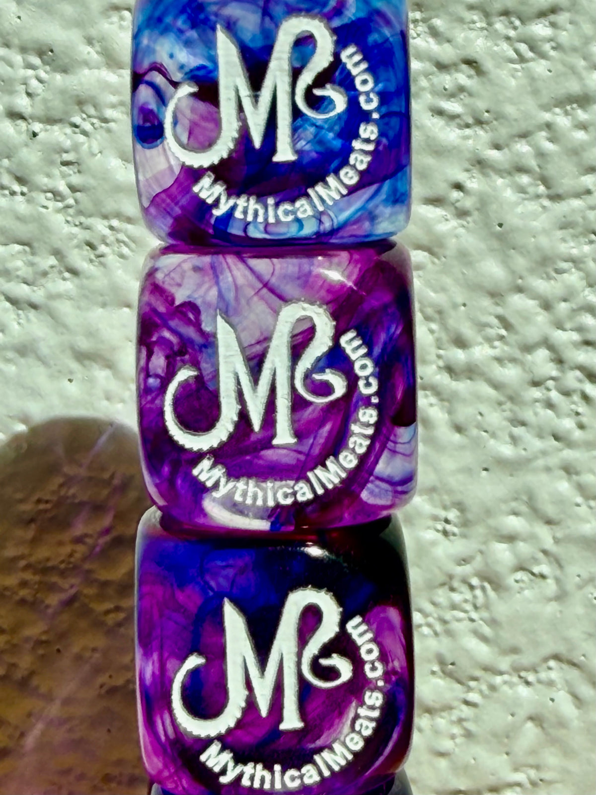 Mythical Meats® Chessex® Nebula® Nocturnal 16mm d6 Die Dice