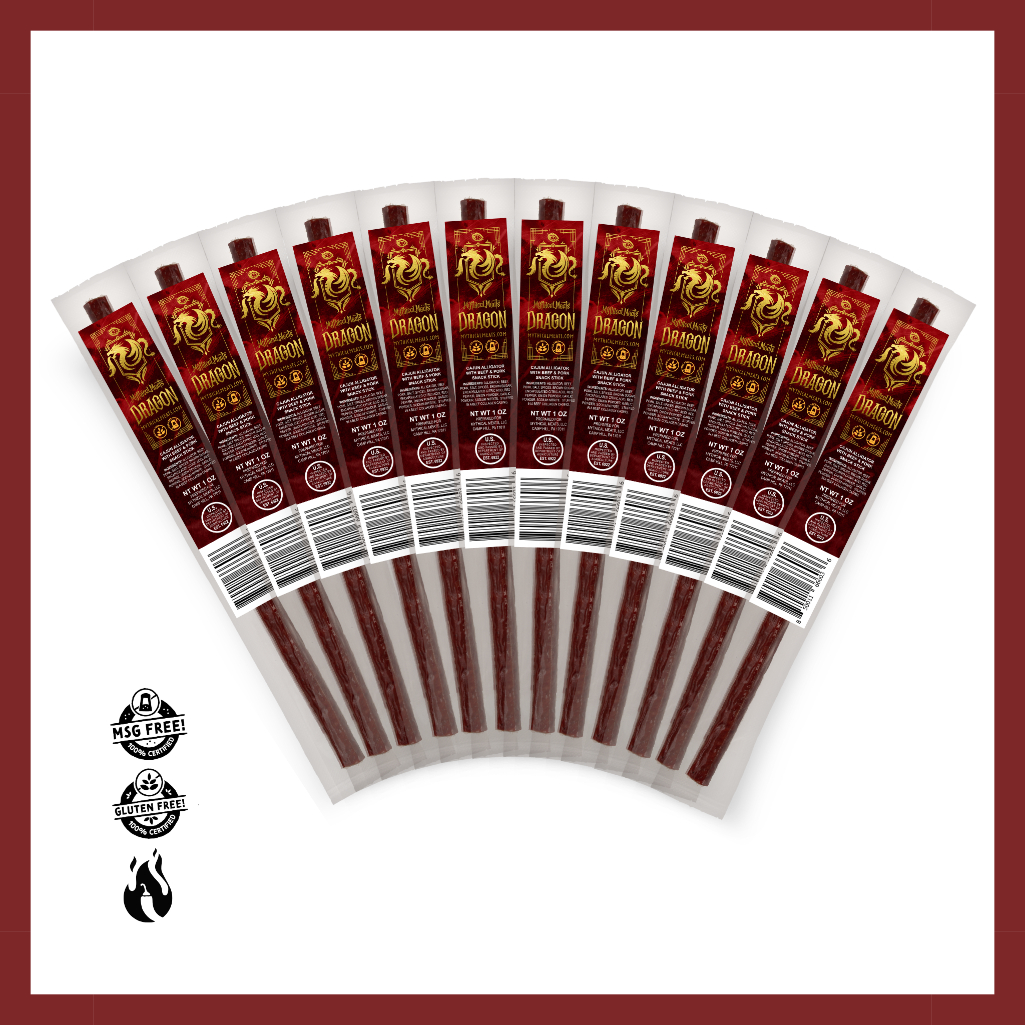 Mythical Meats® Original Snack Sticks