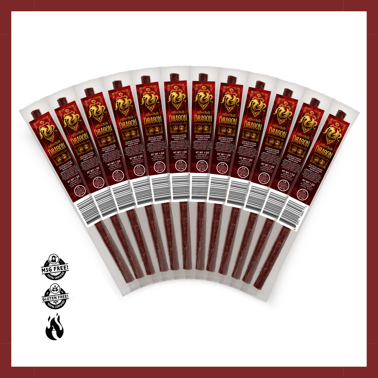 Dragon (Cajun Alligator w/Pork & Beef