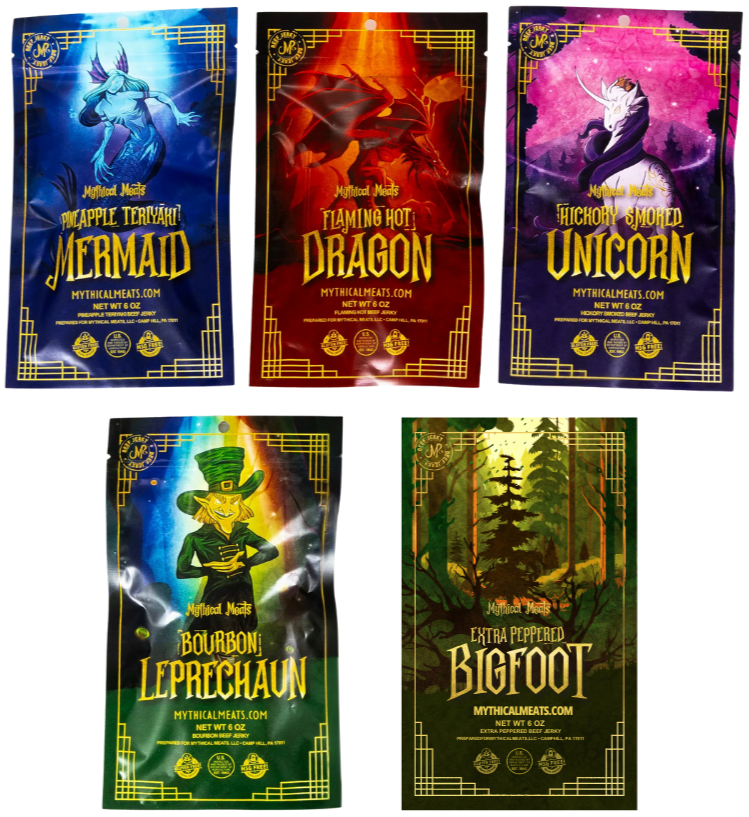 Mythical Meats® Beef Jerky 6 Ounce Mega pack - All 5 Flavors!