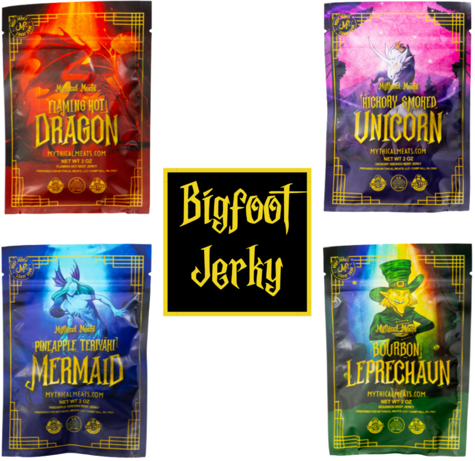 Mythical Meats® Beef Jerky 2 Ounce Sampler pack - All 5 Flavors!