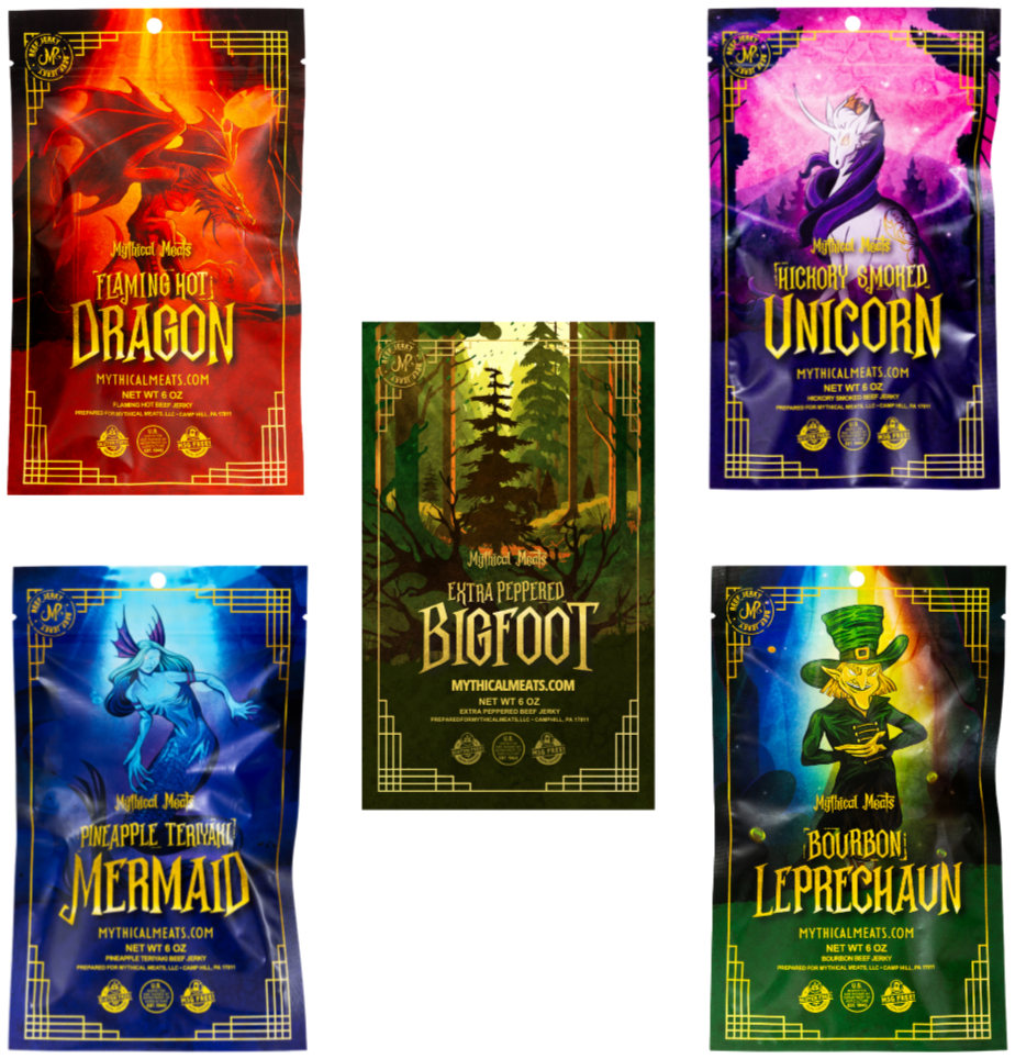 Mythical Meats® Beef Jerky 6 Ounce Mega pack - All 5 Flavors!