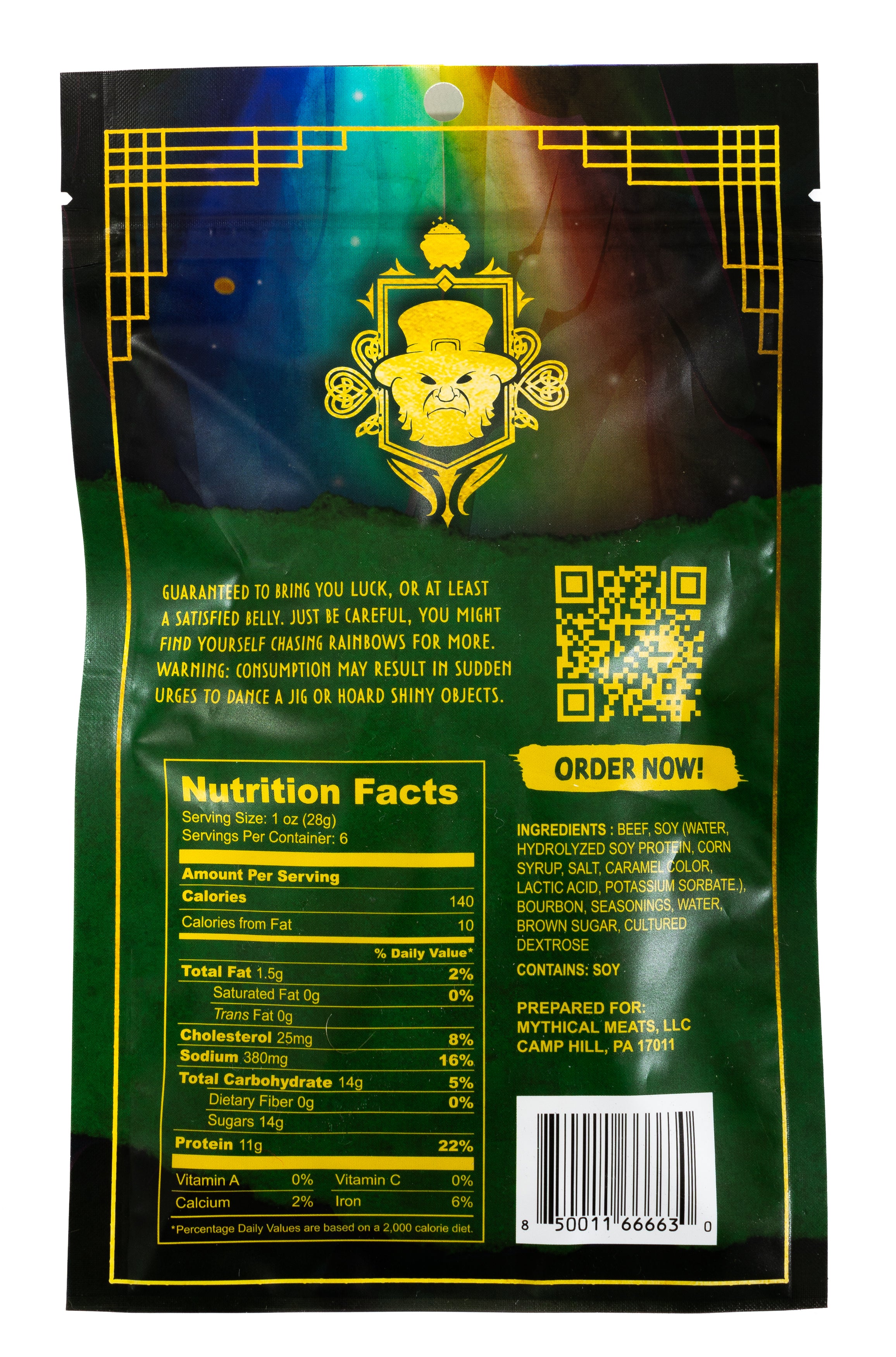 Mythical Meats® Beef Jerky - 6 OZ. SINGLE BAGS-Mythical Meats