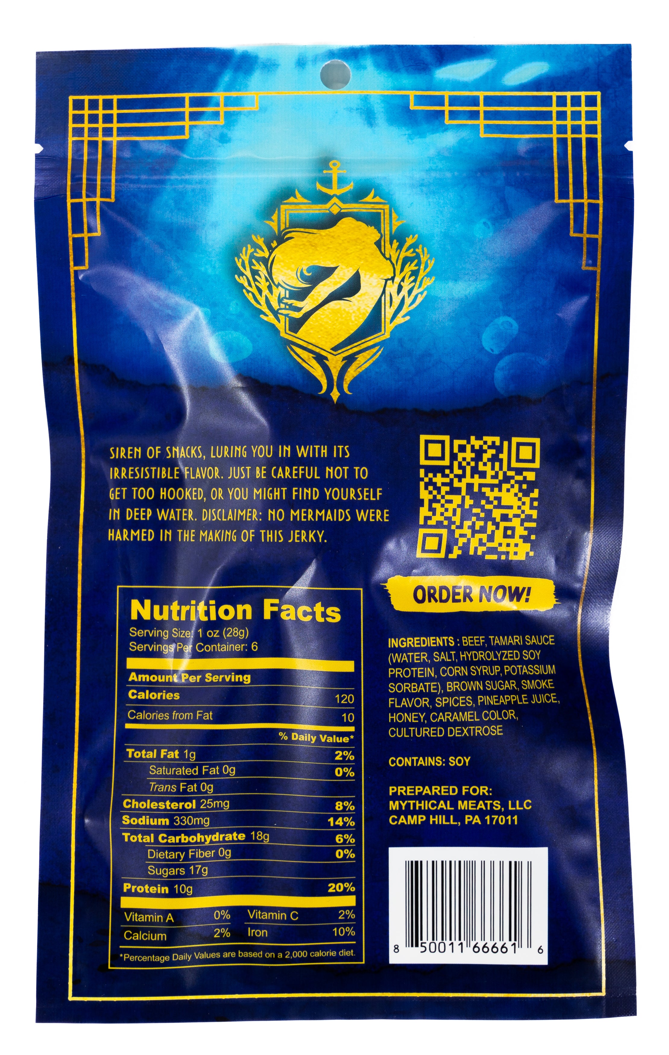 Mythical Meats® Beef Jerky - 6 OZ. SINGLE BAGS-Mythical Meats