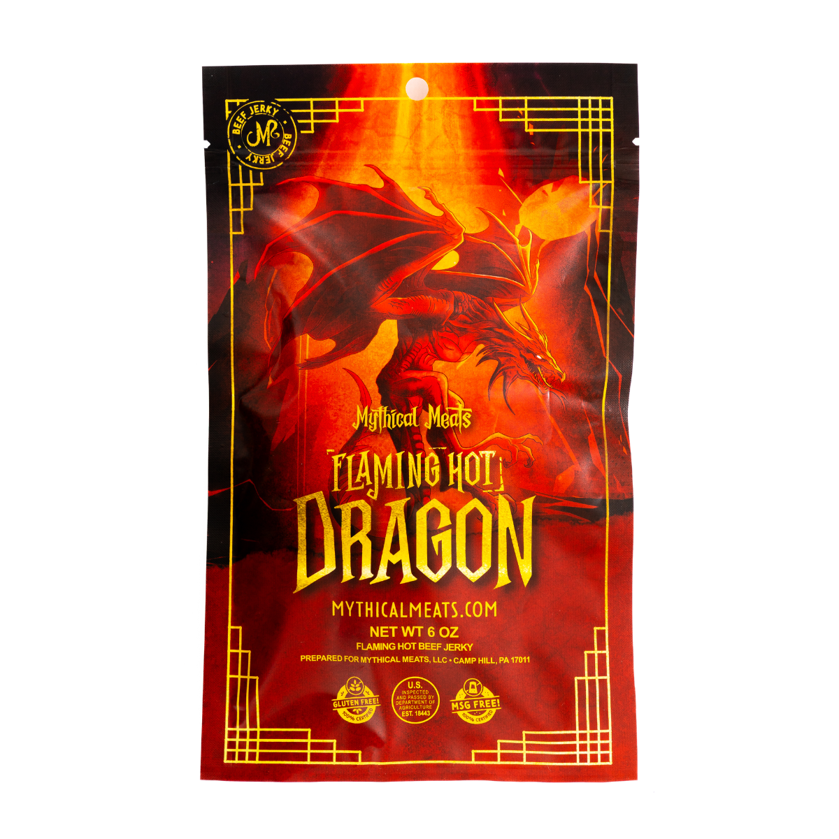 Mythical Meats® Beef Jerky - 6 OZ. SINGLE BAGS-Mythical Meats