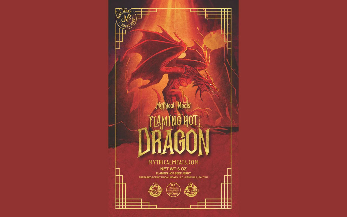 flaming hot dragon beef jerky