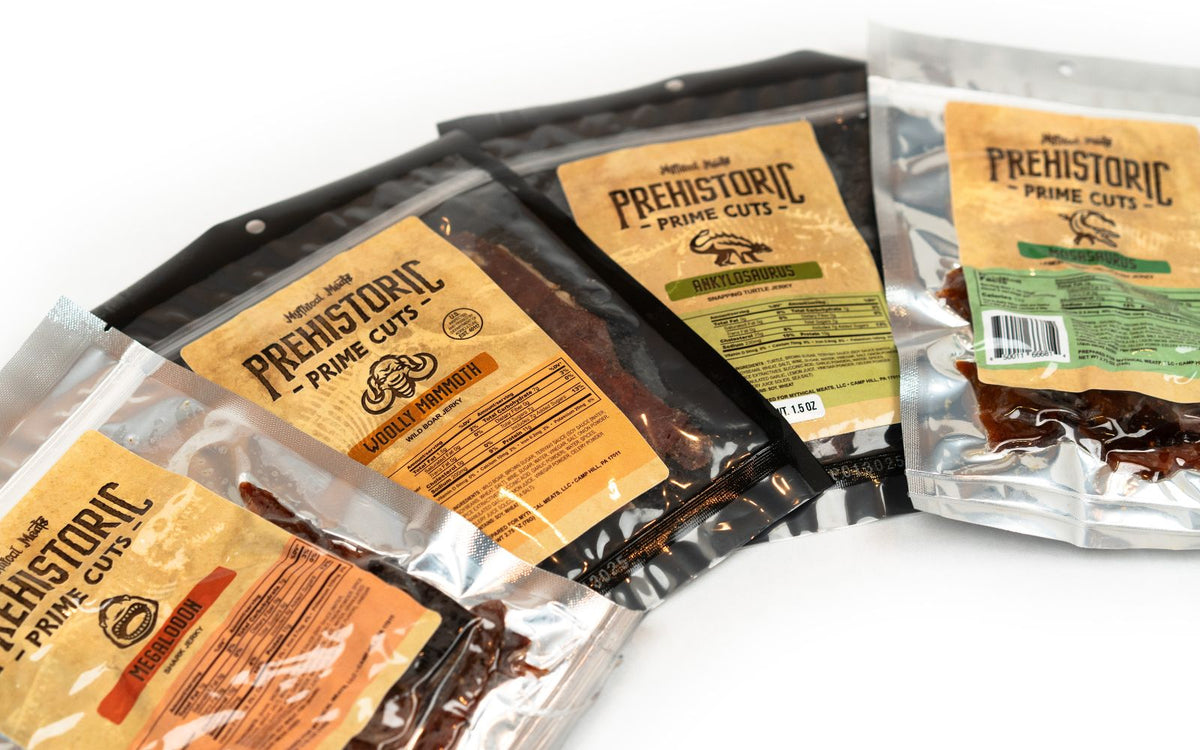 prehistoric prime cuts beef jerky