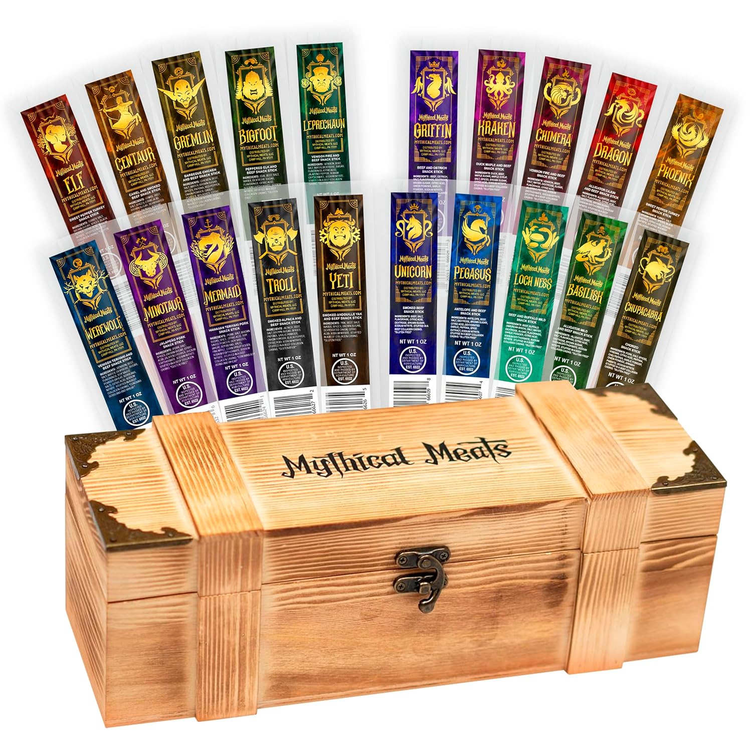 Mythical Meats® DELUXE Loot Crate - 20 Snack Sticks Included!-Mythical Meats