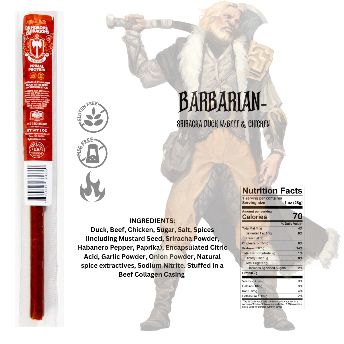 DUNGEONS & DRAGONS Snack Sticks-Mythical Meats