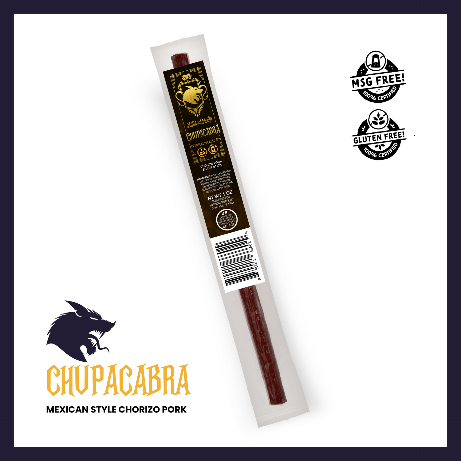 Mythical Meats® Original Snack Sticks