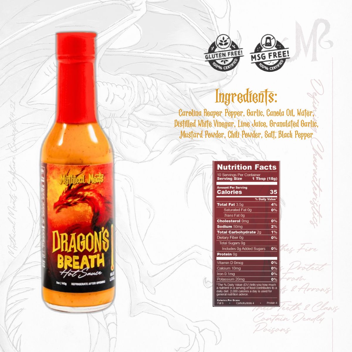 Mythical Meats® Hot Sauce-Mythical Meats