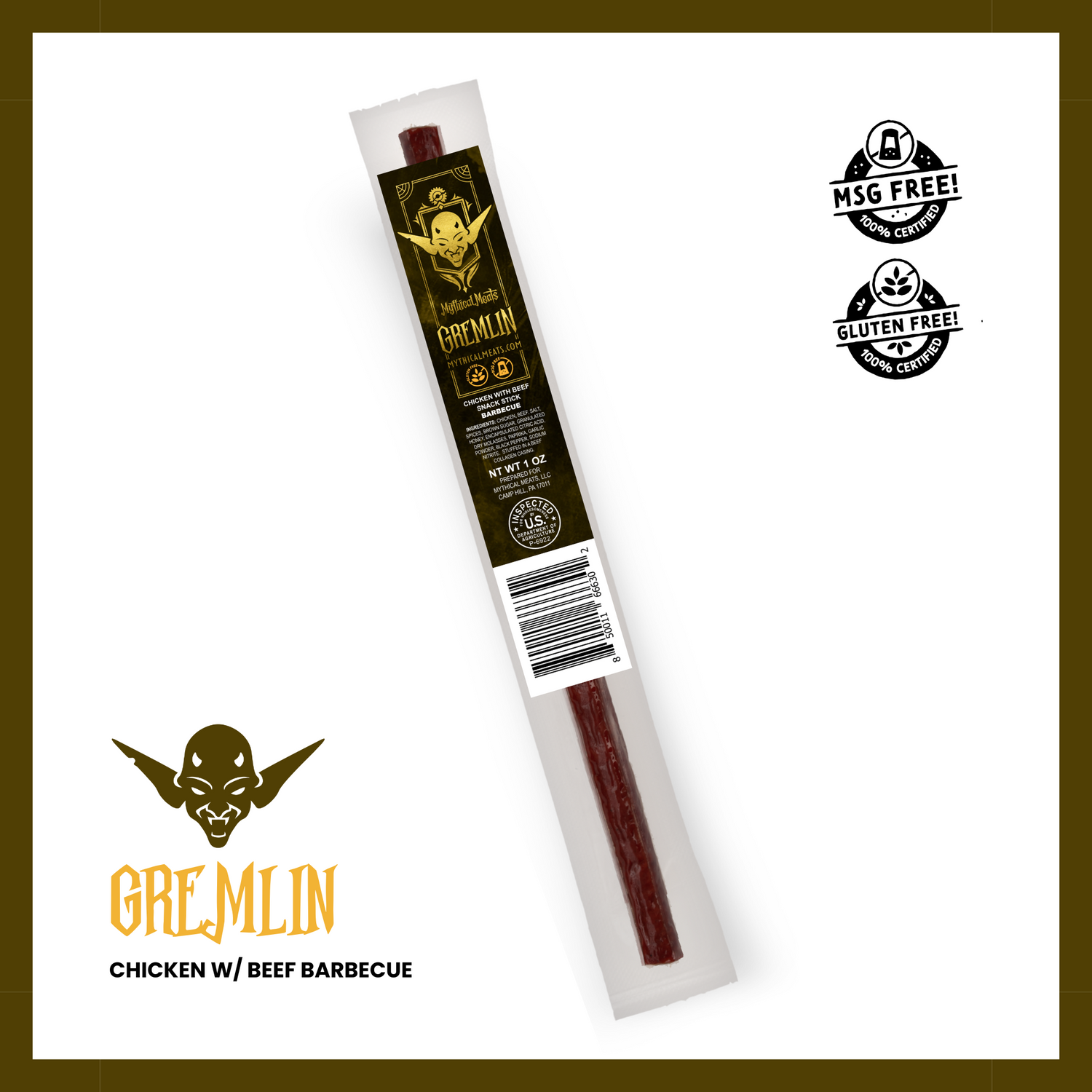 Mythical Meats® Humanoid Snack Sticks