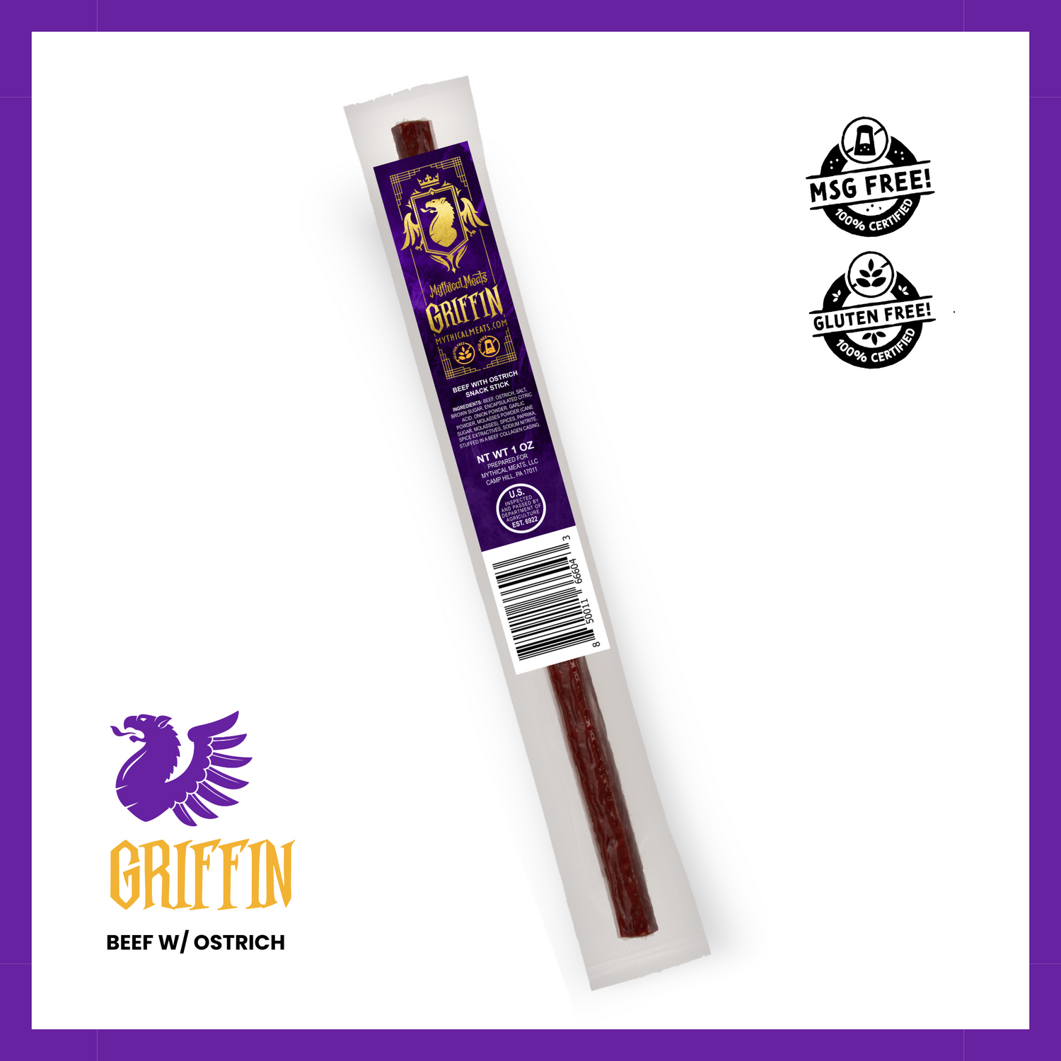 Mythical Meats® Original Snack Sticks