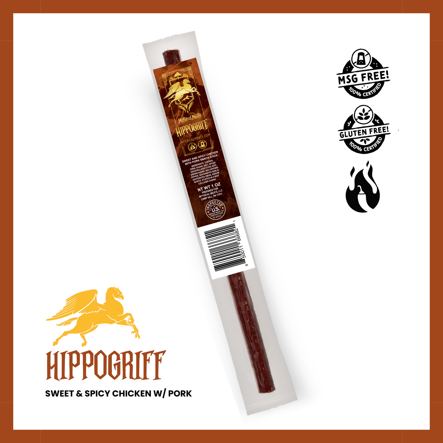 Mythical Meats® Original Snack Sticks