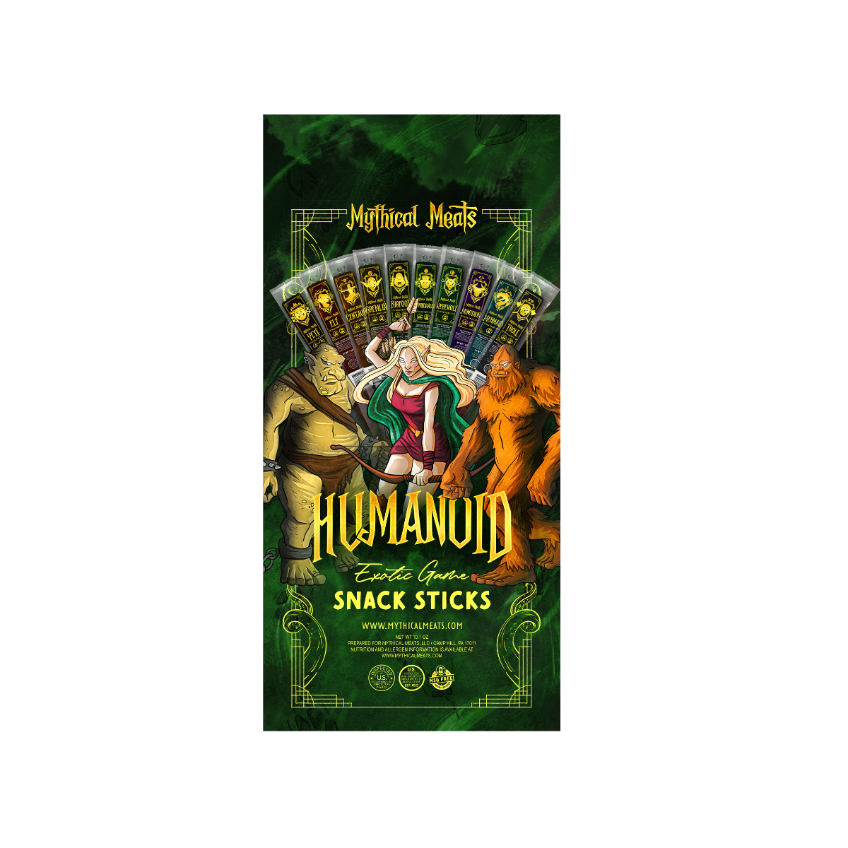 Mythical Meats® Humanoid Snack Sticks-Mythical Meats