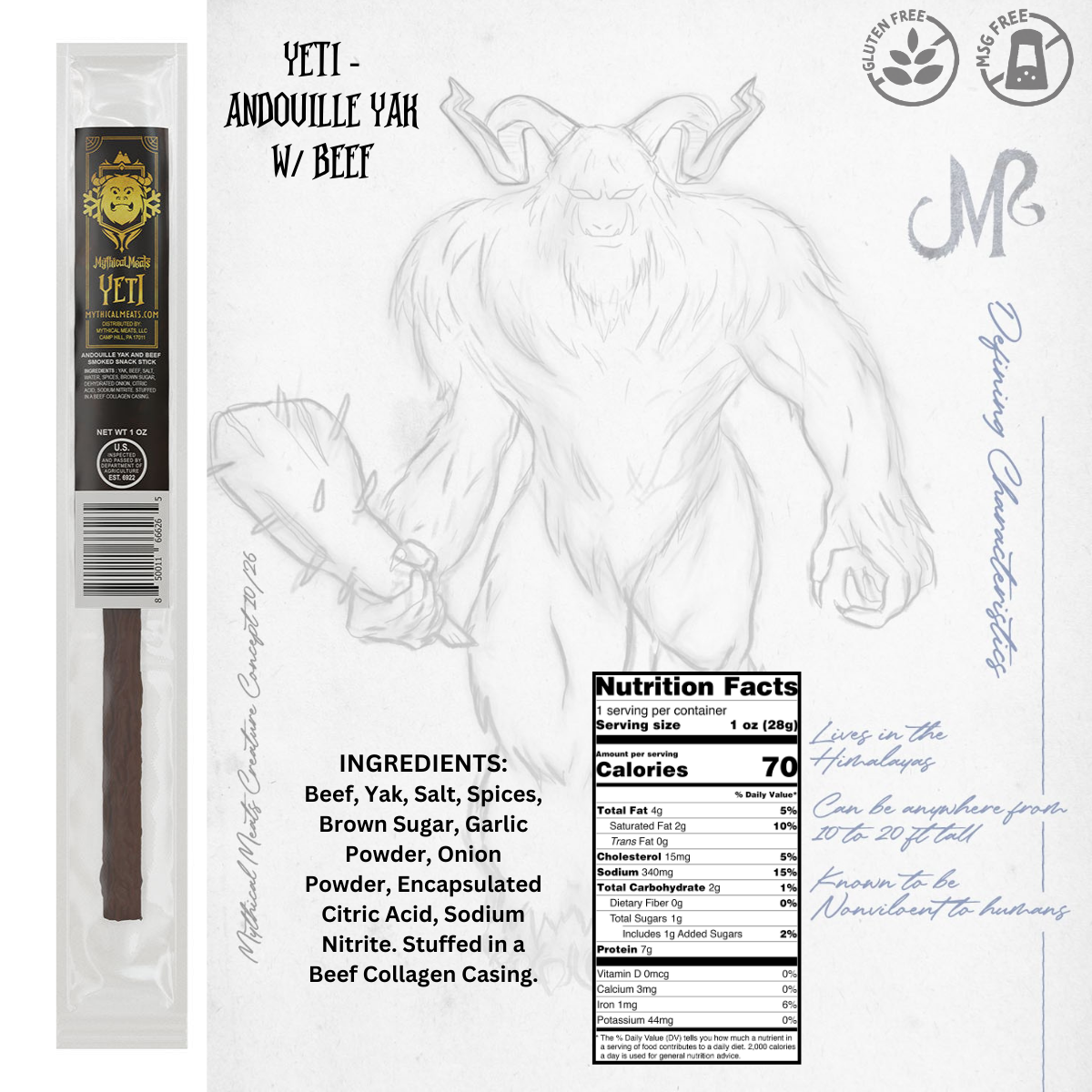 Mythical Meats® Humanoid Snack Sticks