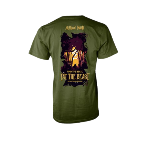 Mythical Meats® Sage Green Graphic T-Shirt-Mythical Meats