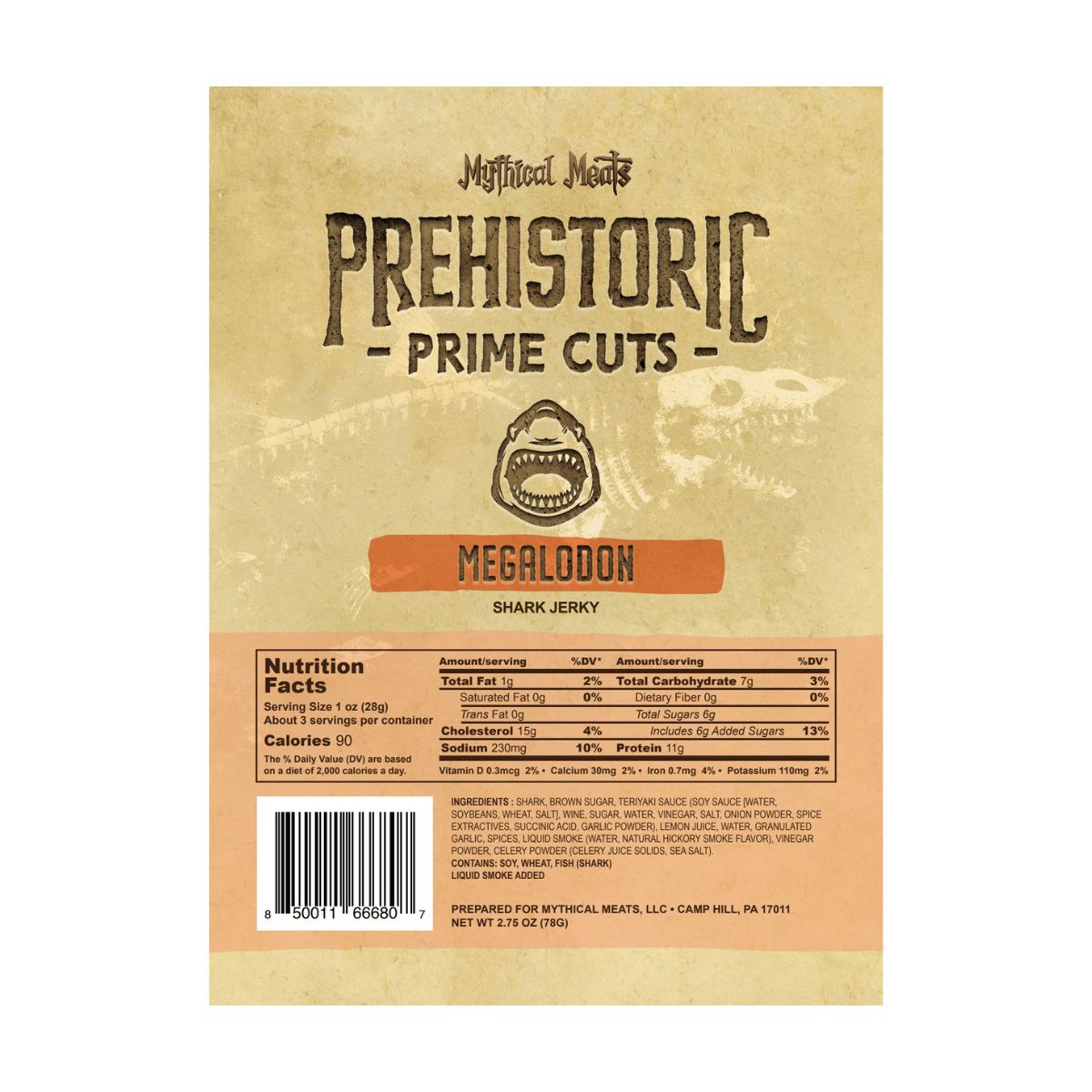 Mythical Meats® Prehistoric Prime Cuts Jerky Set (4) Bags of Jerky!-Mythical Meats